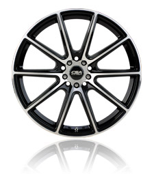 CSA Chicane Gloss Black Machine Face Wheels Widetread Tyres