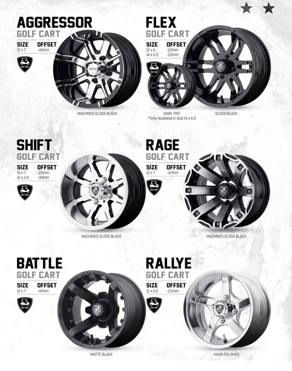 golf buggy wheels